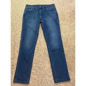 Mugsy Jeans Men Lake Shores Stretch Denim Jeans Size 33x34 Classic Worn Measure